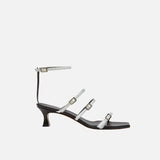 Naomi Sandals White Soft Side