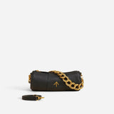 XX Mini Cylinder Calf Skin Leather Black