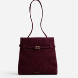 Mini Tote du Jour Suede Merlot