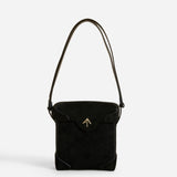 Mini Pristine Black Suede Front