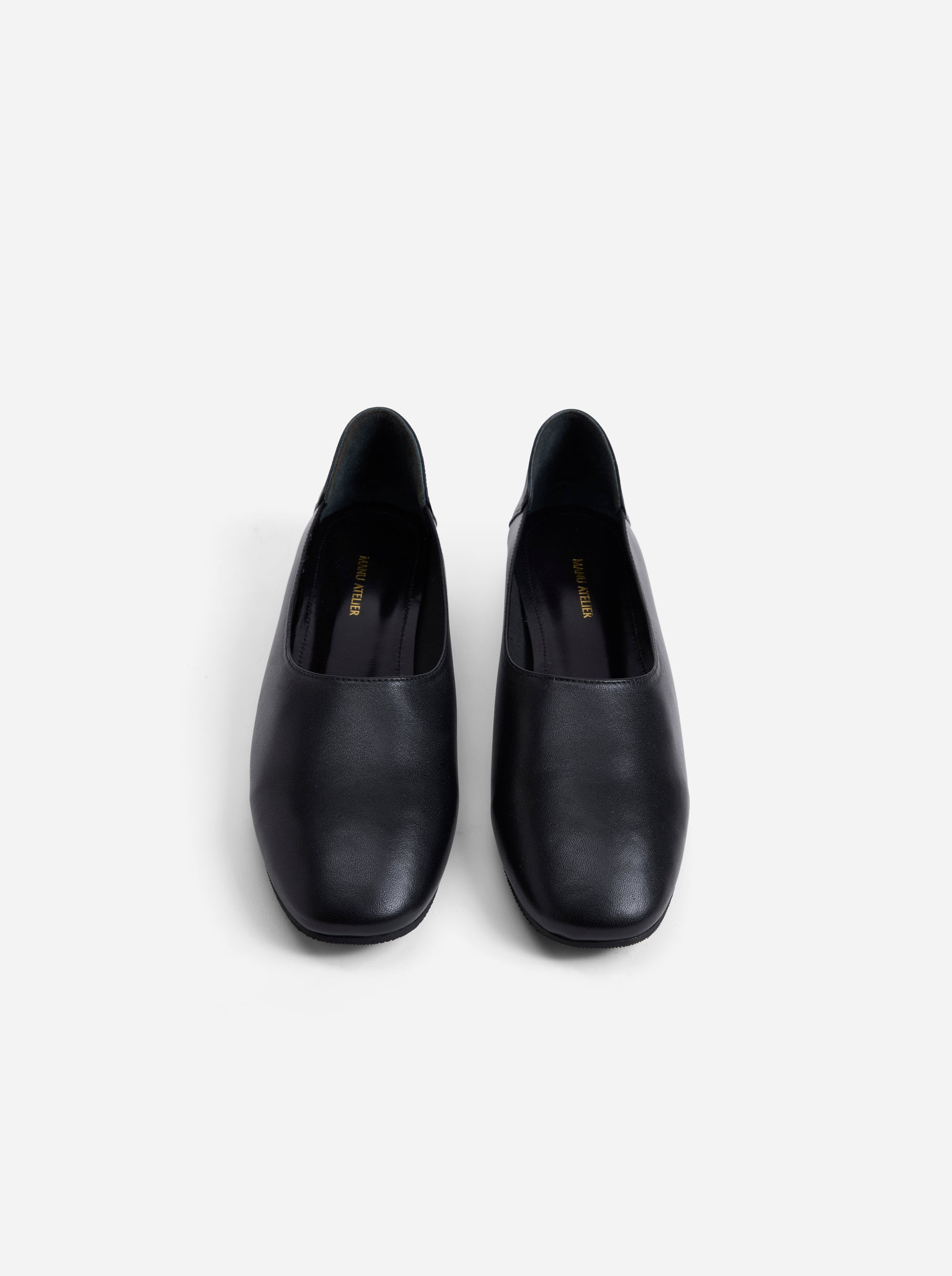 Manu Ballet Flats Black Front