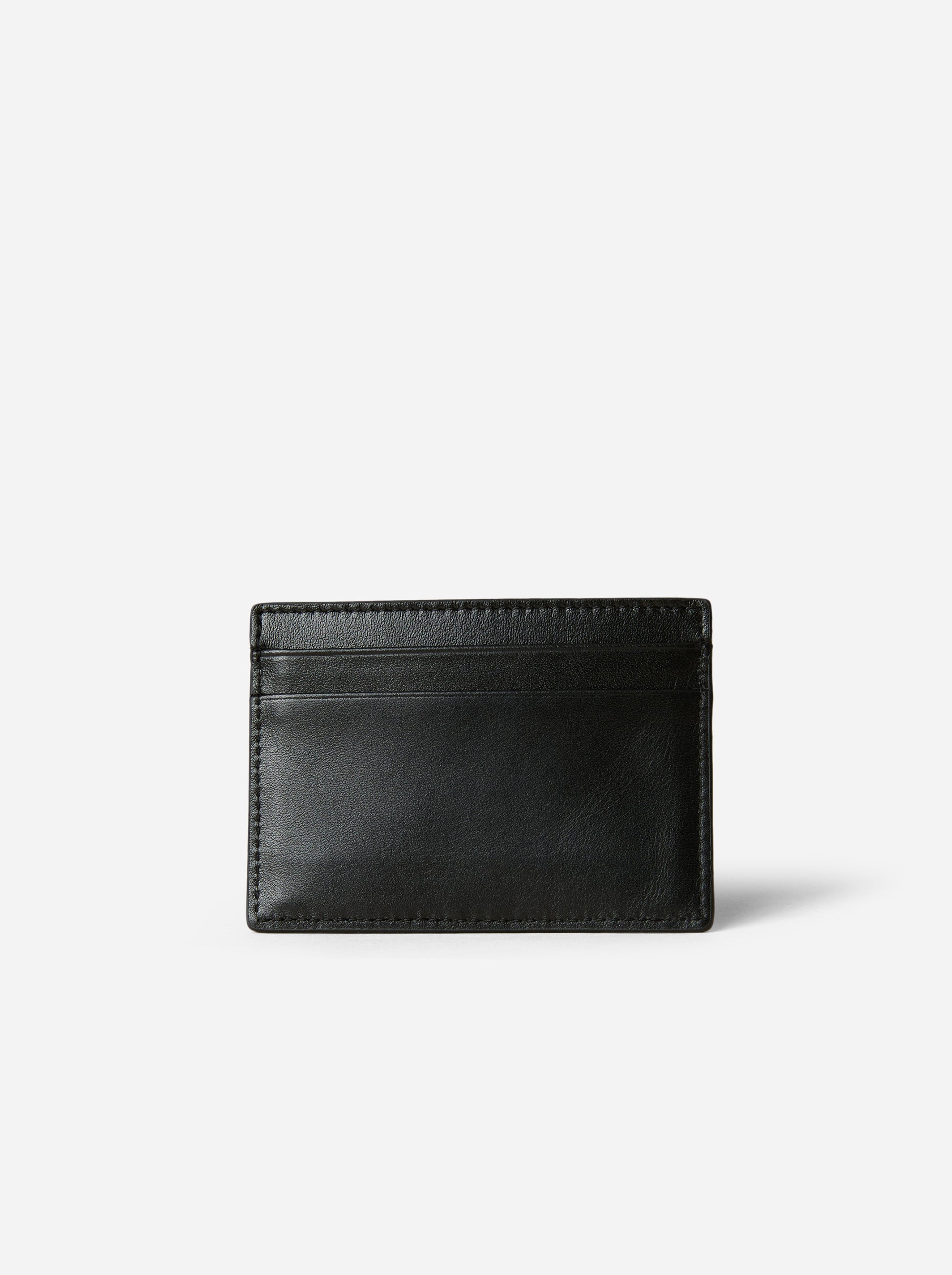 Manu Cardholder Black Gold Embossed Soft Back