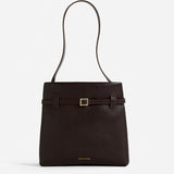 Mini Tote du Jour Bitter Brown Front
