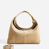 Gala Cachemiere Suede Butter Yellow Suede Bag