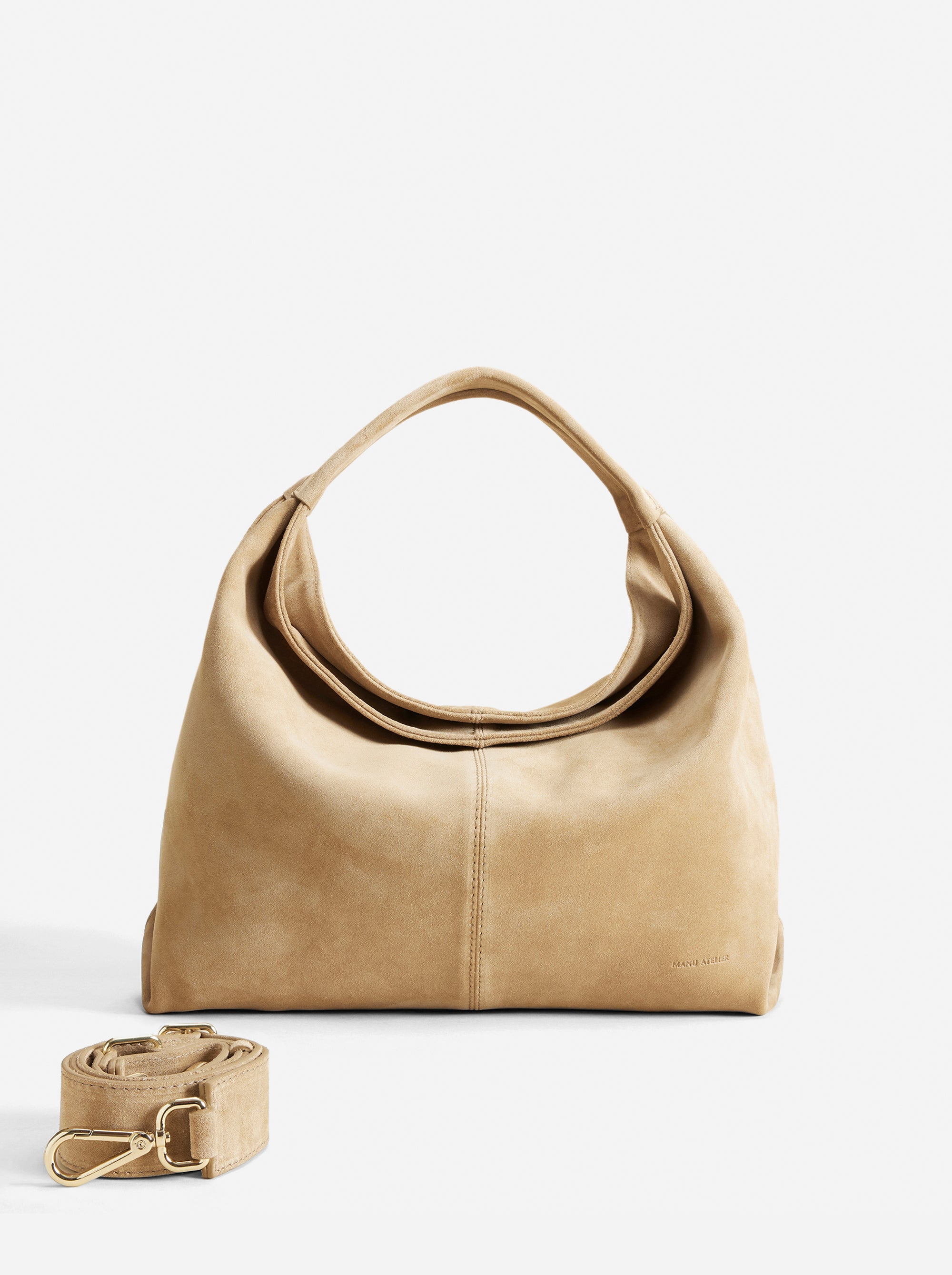Gala Cachemiere Suede Butter Yellow Suede Bag