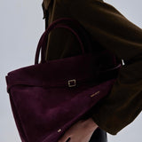 Le Cambon 35 Merlot Suede on model