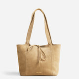 L'Escale Cachemiere Suede Butter Yellow Bag Front