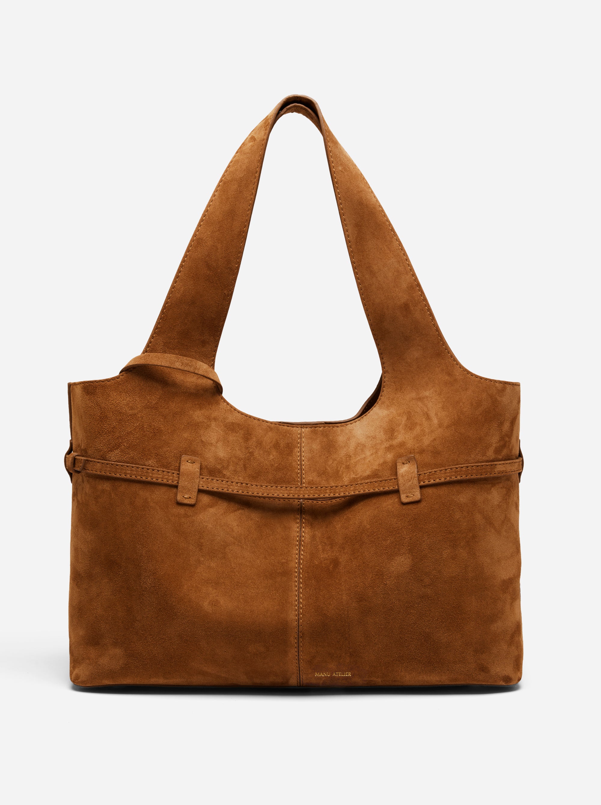 Cambon Cabas Camel Suede Back