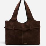 Cambon Cabas Deep Brown Suede Back