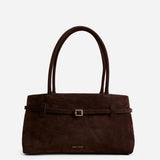 Le Cambon East West Deep Brown Suede Front