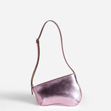 Mini Curve Pink Metallic Printed Front