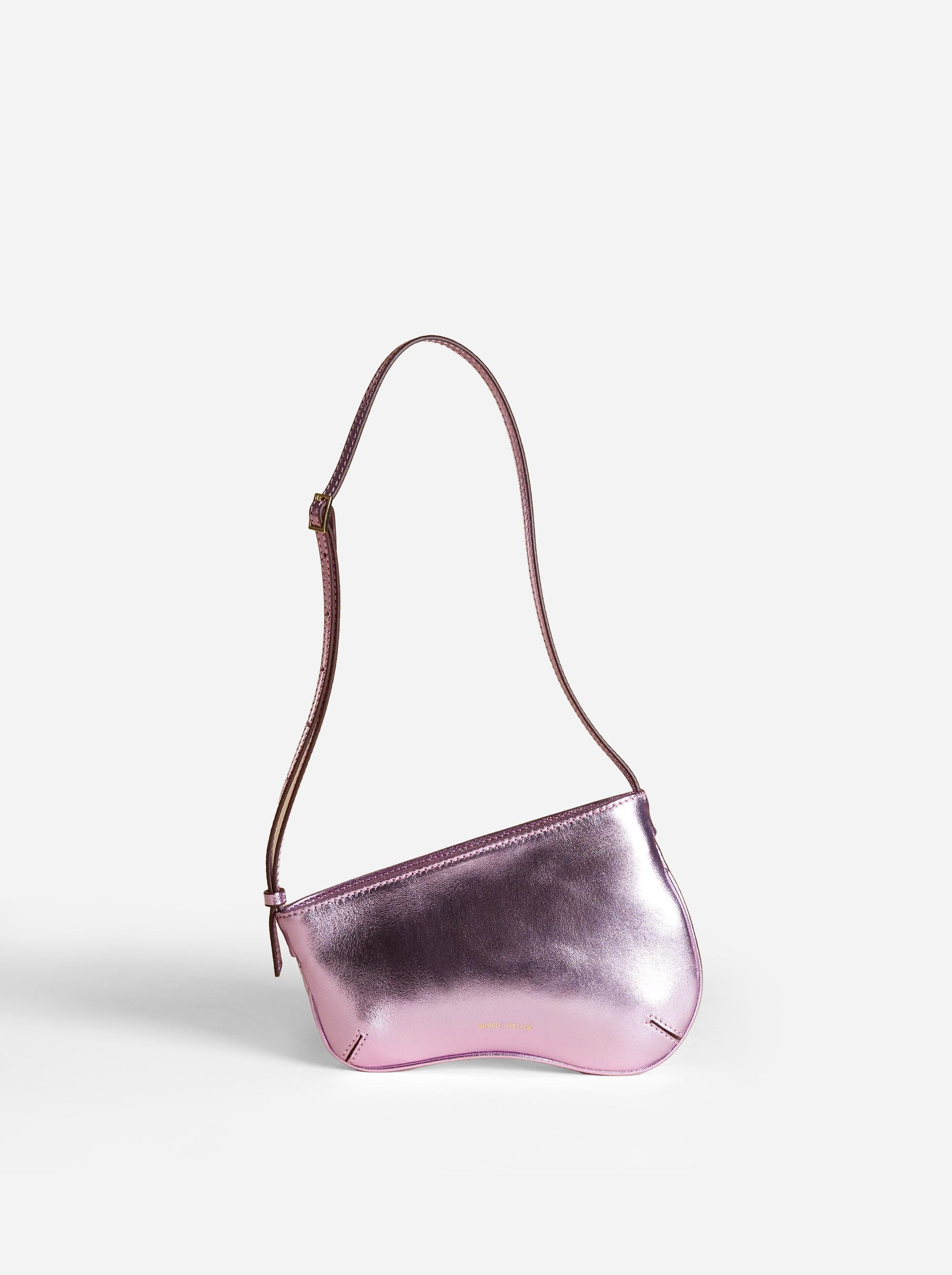Mini Curve Pink Metallic Printed Front