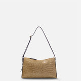 Mini Prism Gold Mesh & Black Suede