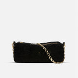 Cylinder Shearling Leather Black