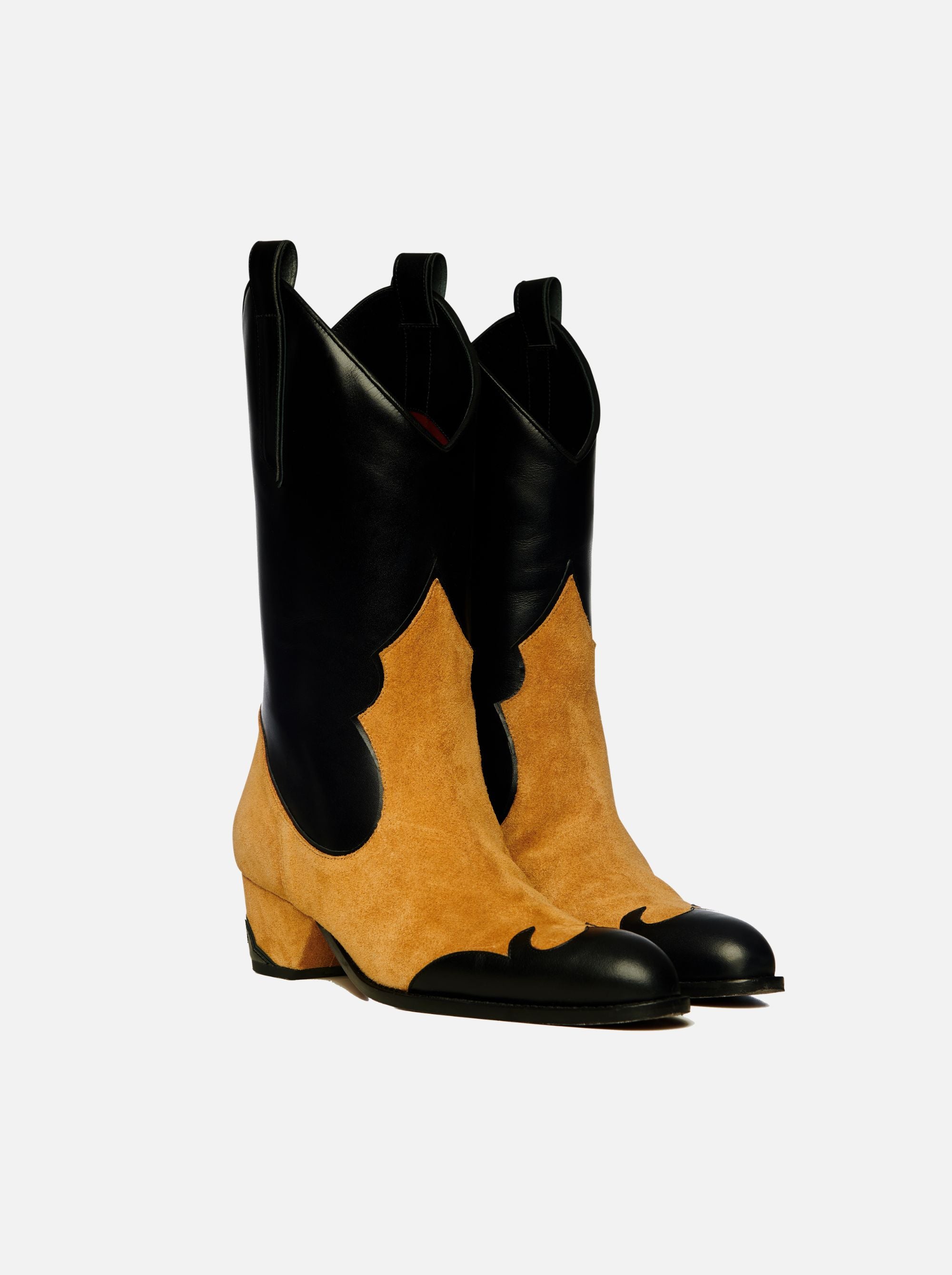 Deniz Boots Black Soft & Safari Suede