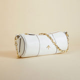 Cylinder Soft Calf Leather White Side