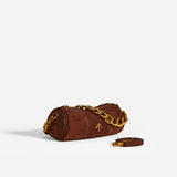 XX Mini Cylinder Chocolate Suede