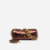 XX Mini Cylinder Brown Metallic Printed