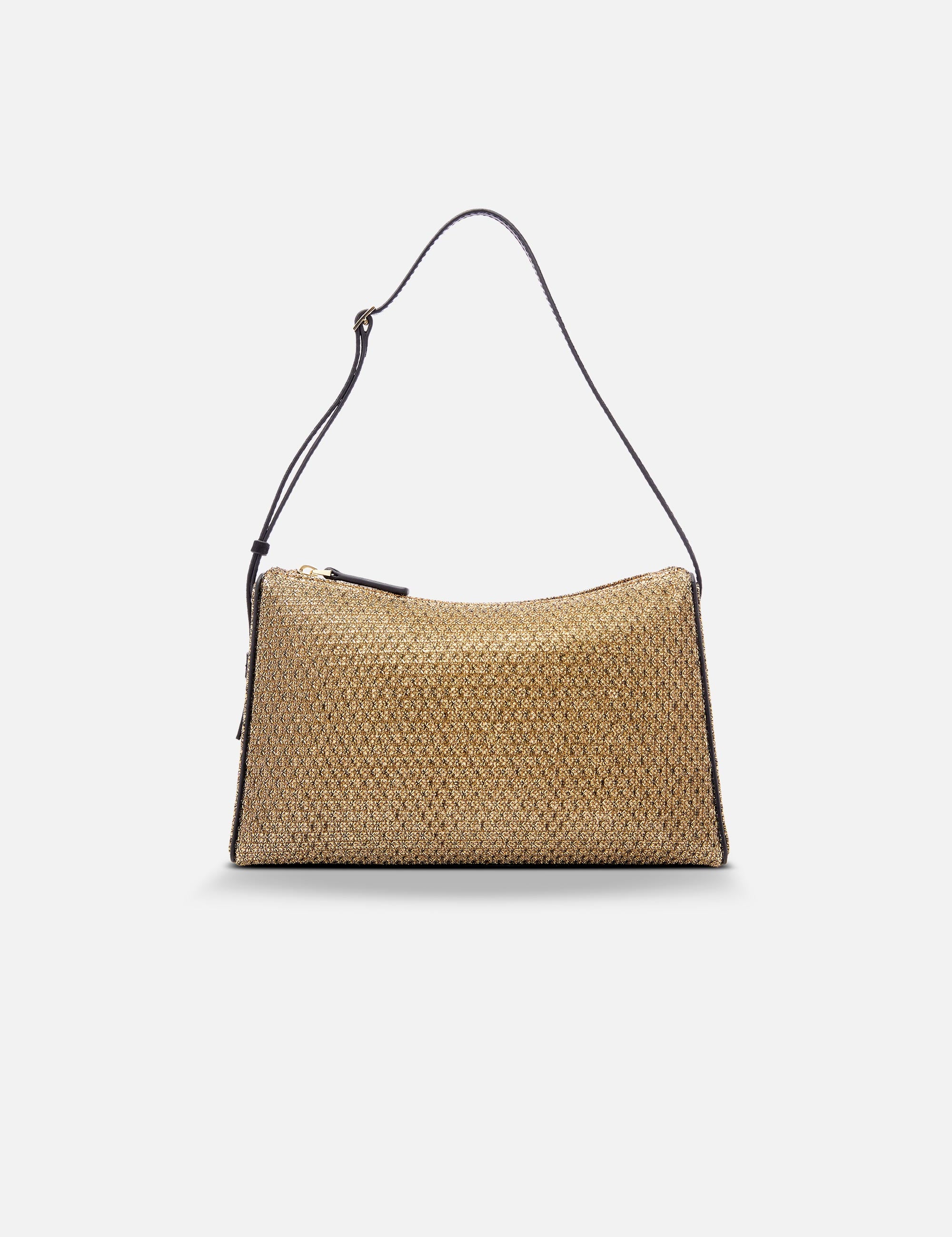Prism Gold Mesh & Black Suede