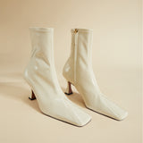 Duck Boots Stretch Vegan Patent Bone
