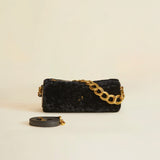 XX Mini Cylinder Black Shearling