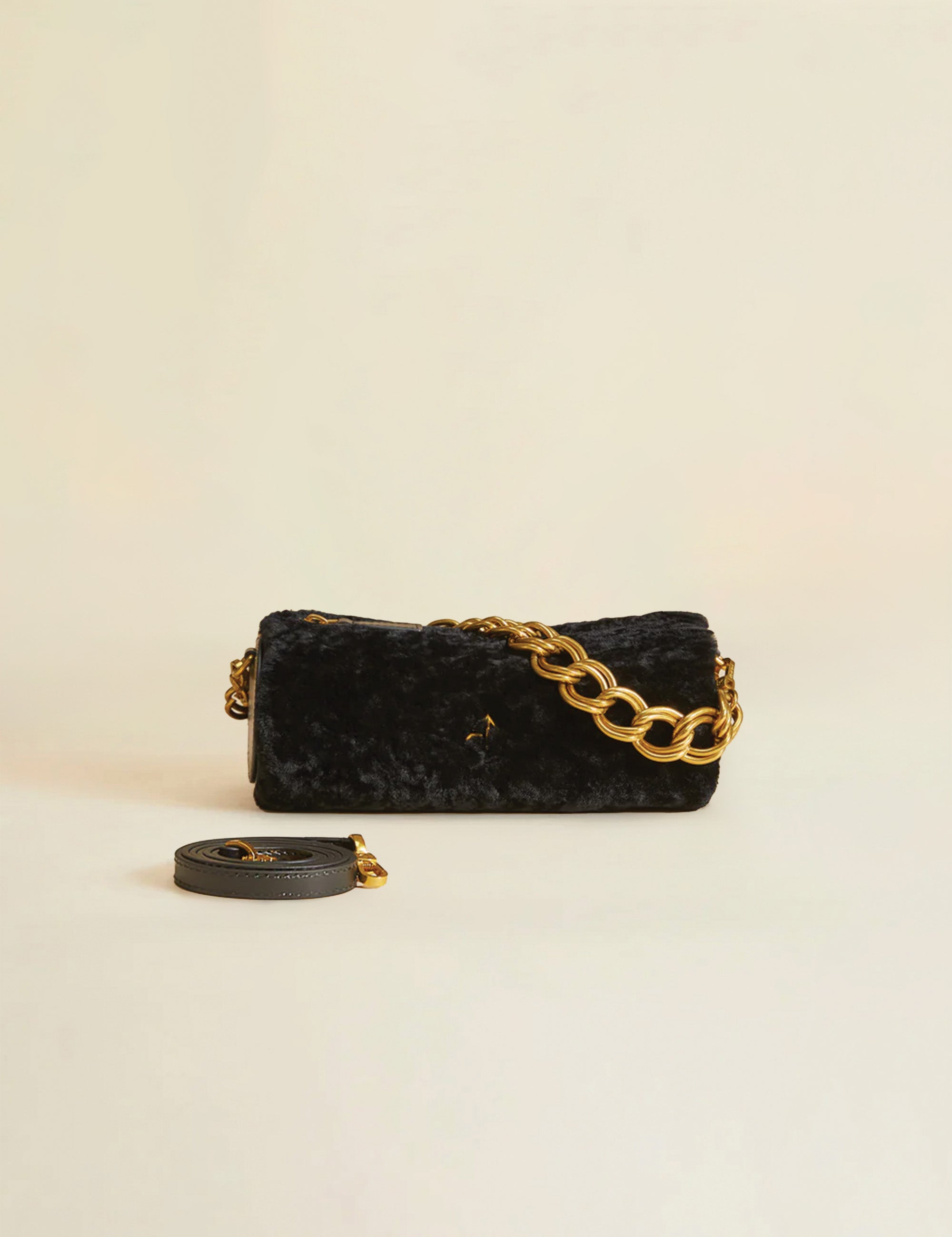 XX Mini Cylinder Black Shearling