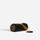 XX Mini Cylinder Black Shearling