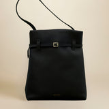 Tote Du Jour Calf Skin Leather Black 