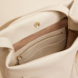 Tote Du Jour Calf Skin Leather Vanilla  2