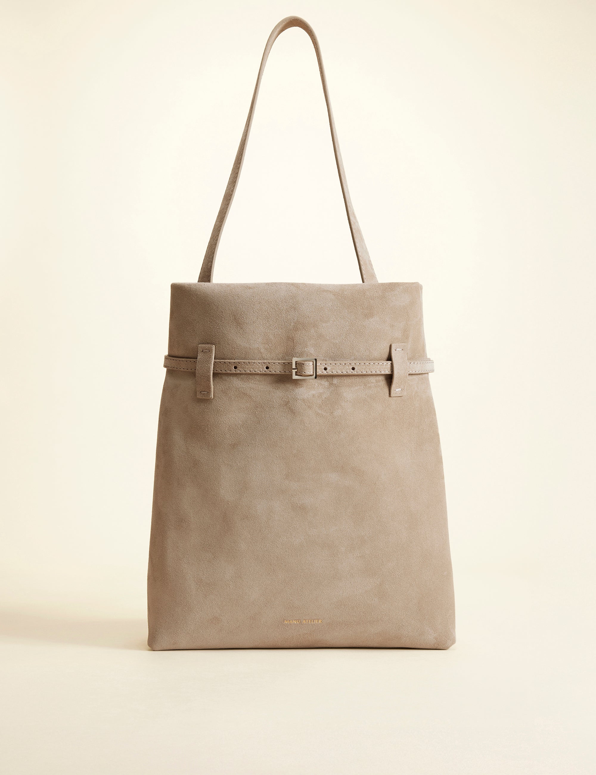 Tote du Jour Linen Suede Front
