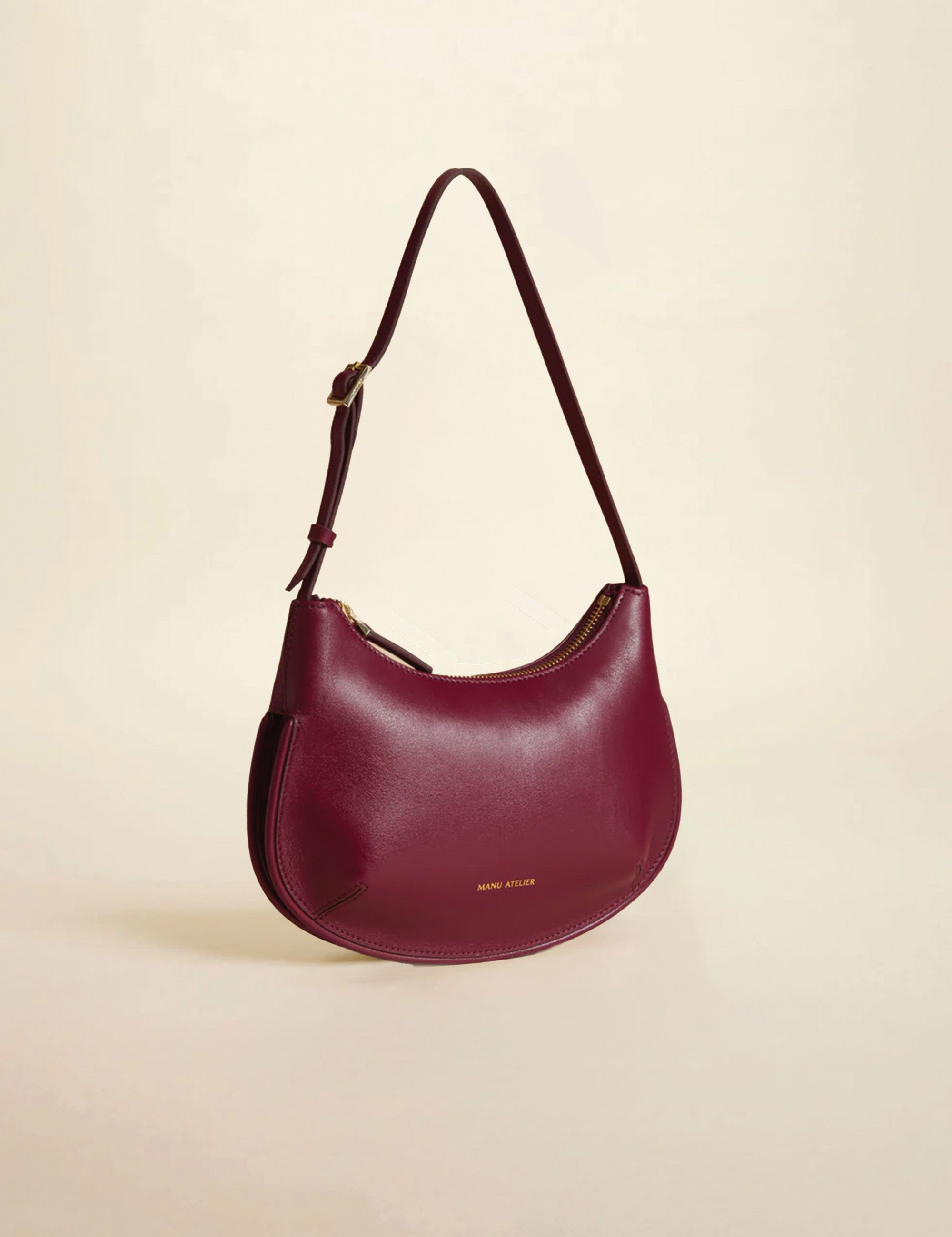 Ilda Soft Calf Leather Burgundy Side