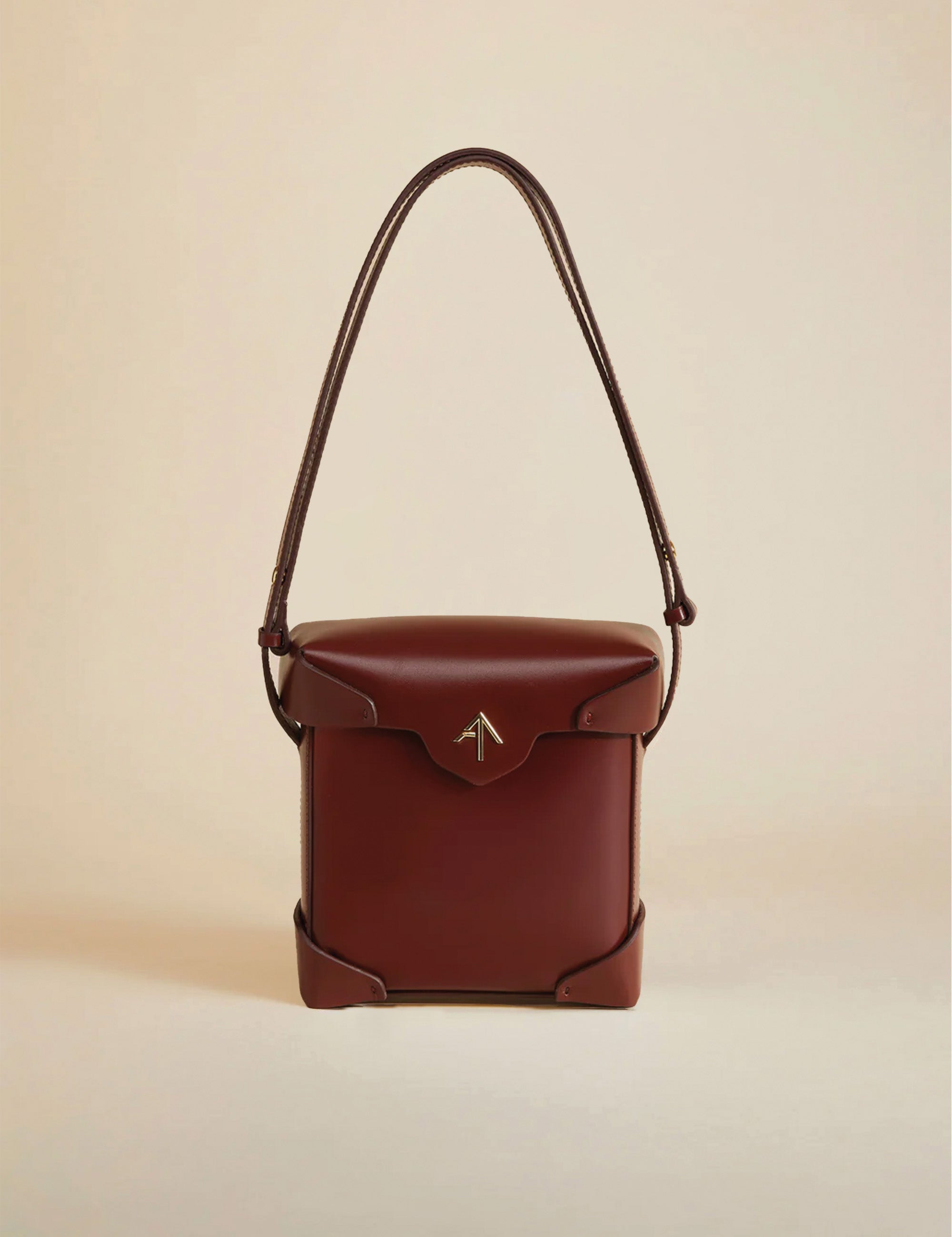 Mini Pristine Vegetable Tanned Calf Leather Reddish Brown 