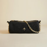 Cylinder Handwoven Crochet Black 