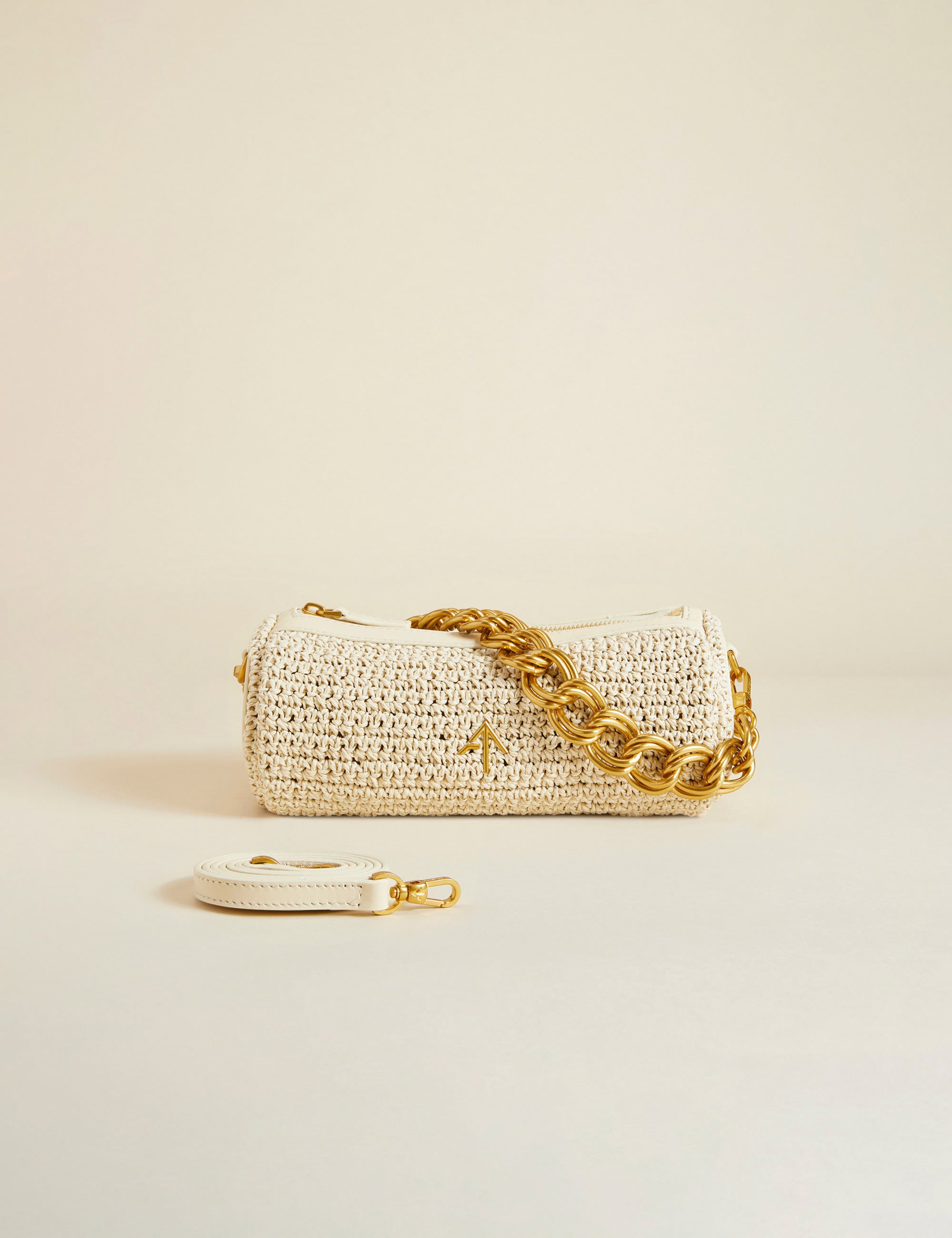 XX Mini Cylinder Handwoven Crochet Vanilla 