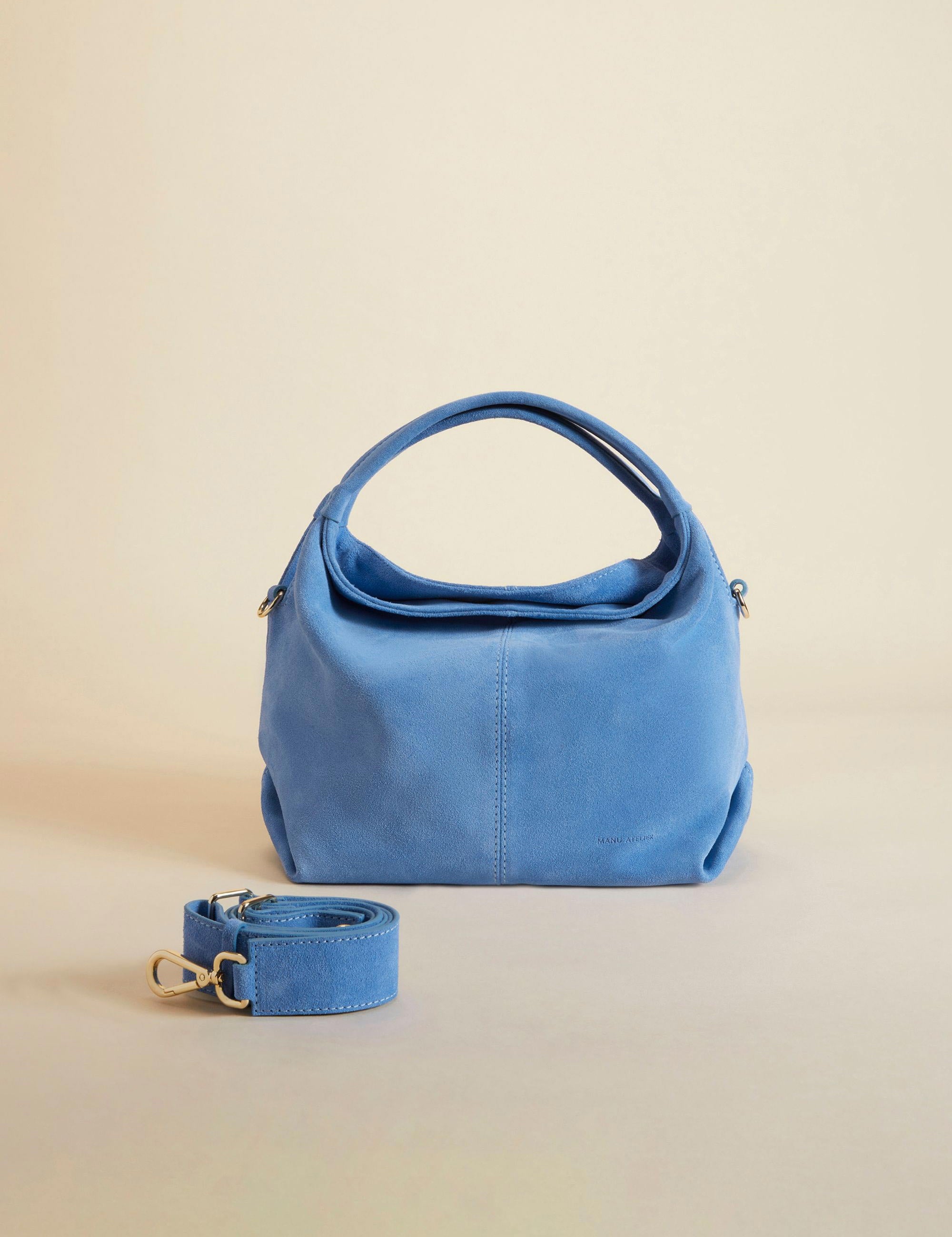 Mini Gala Dusty Blue Suede