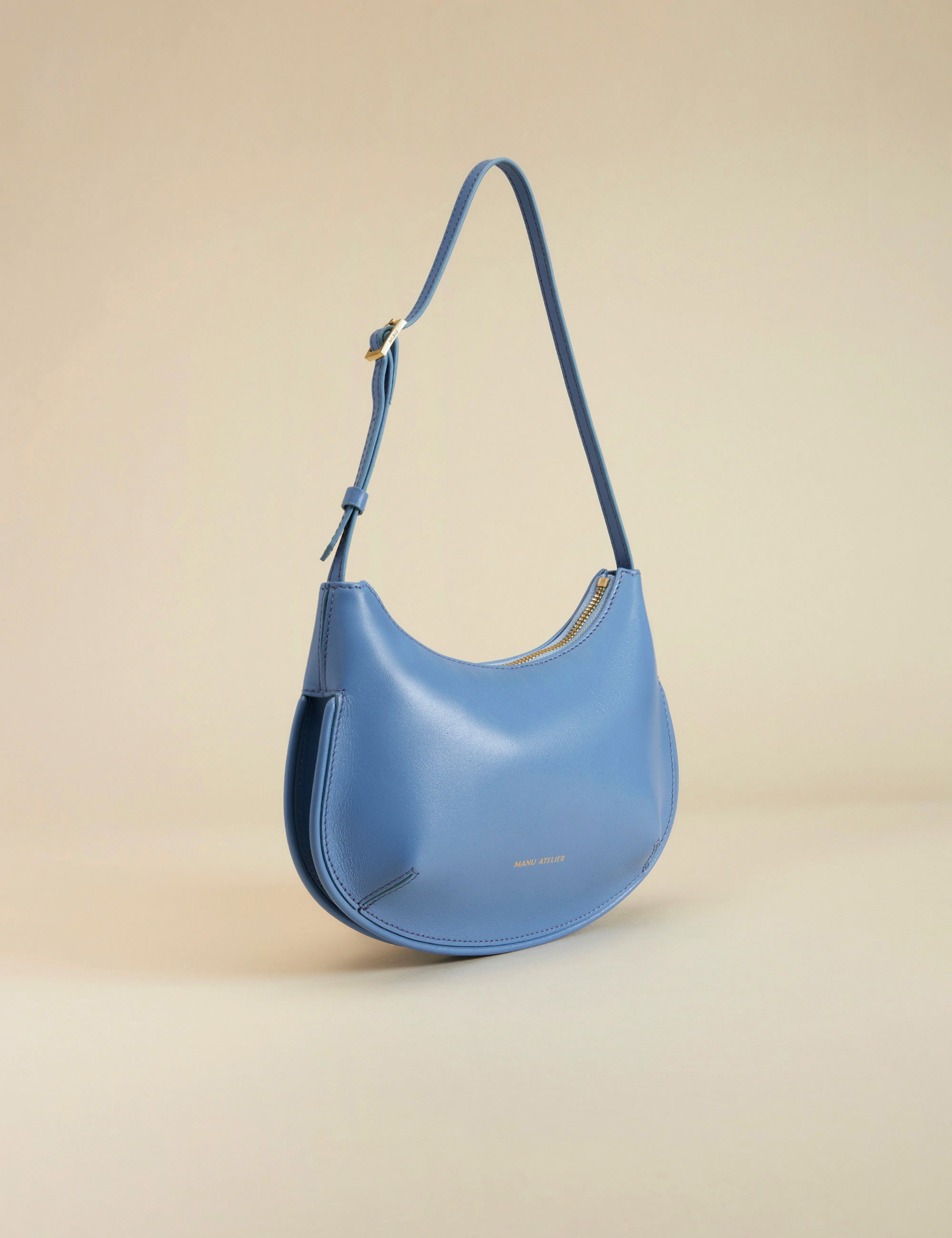 Ilda Soft Calf Leather Dusty Blue Side