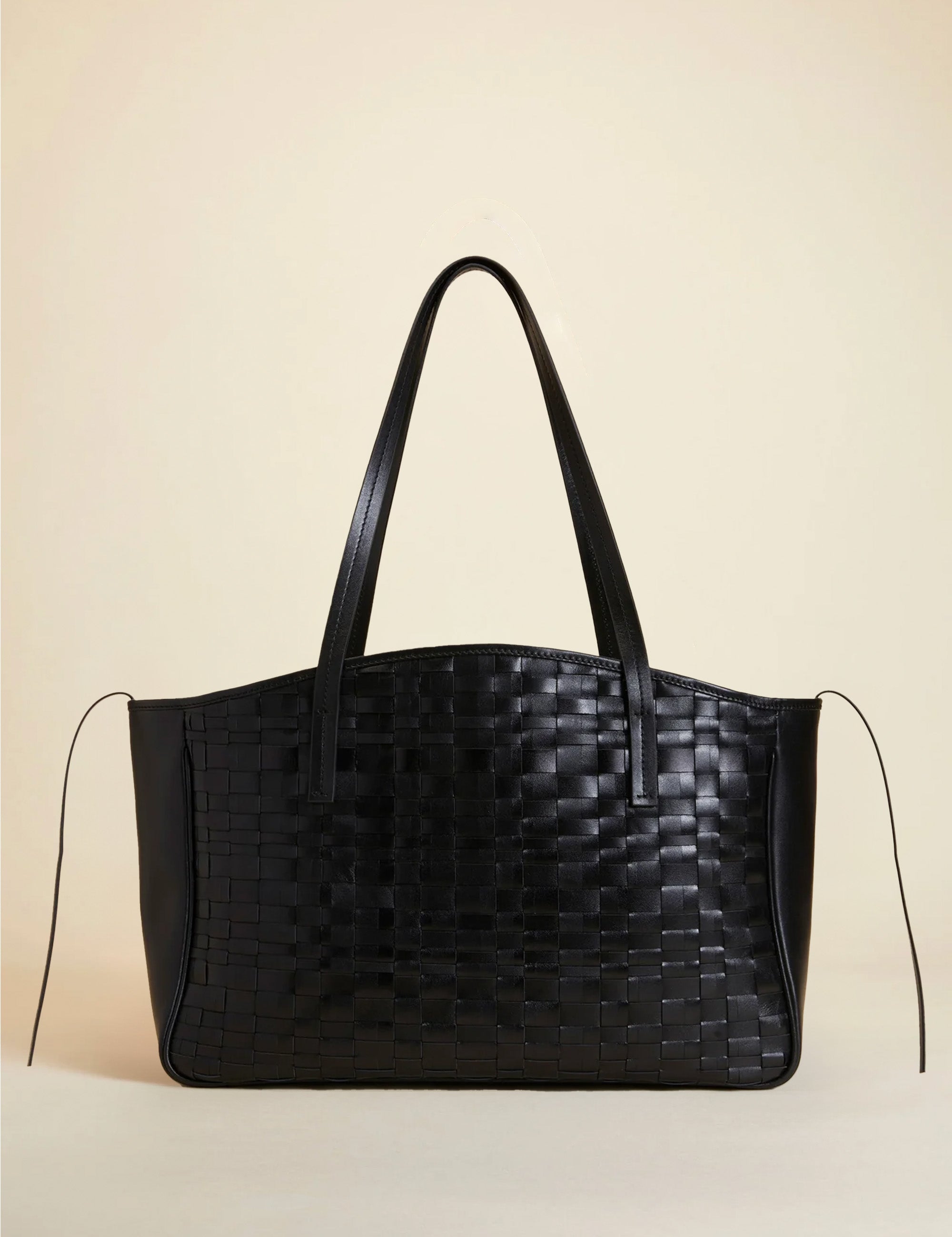 XL Du Jour Handwoven Leather Black 