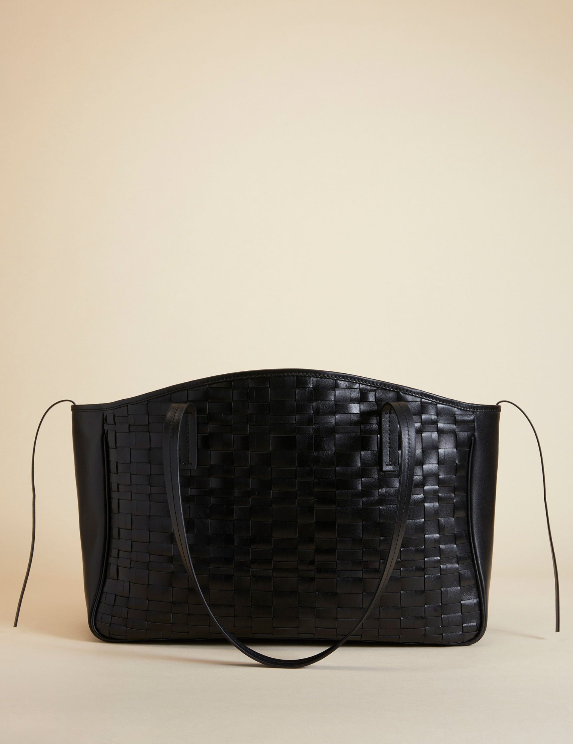 XL Du Jour Handwoven Leather Black 2