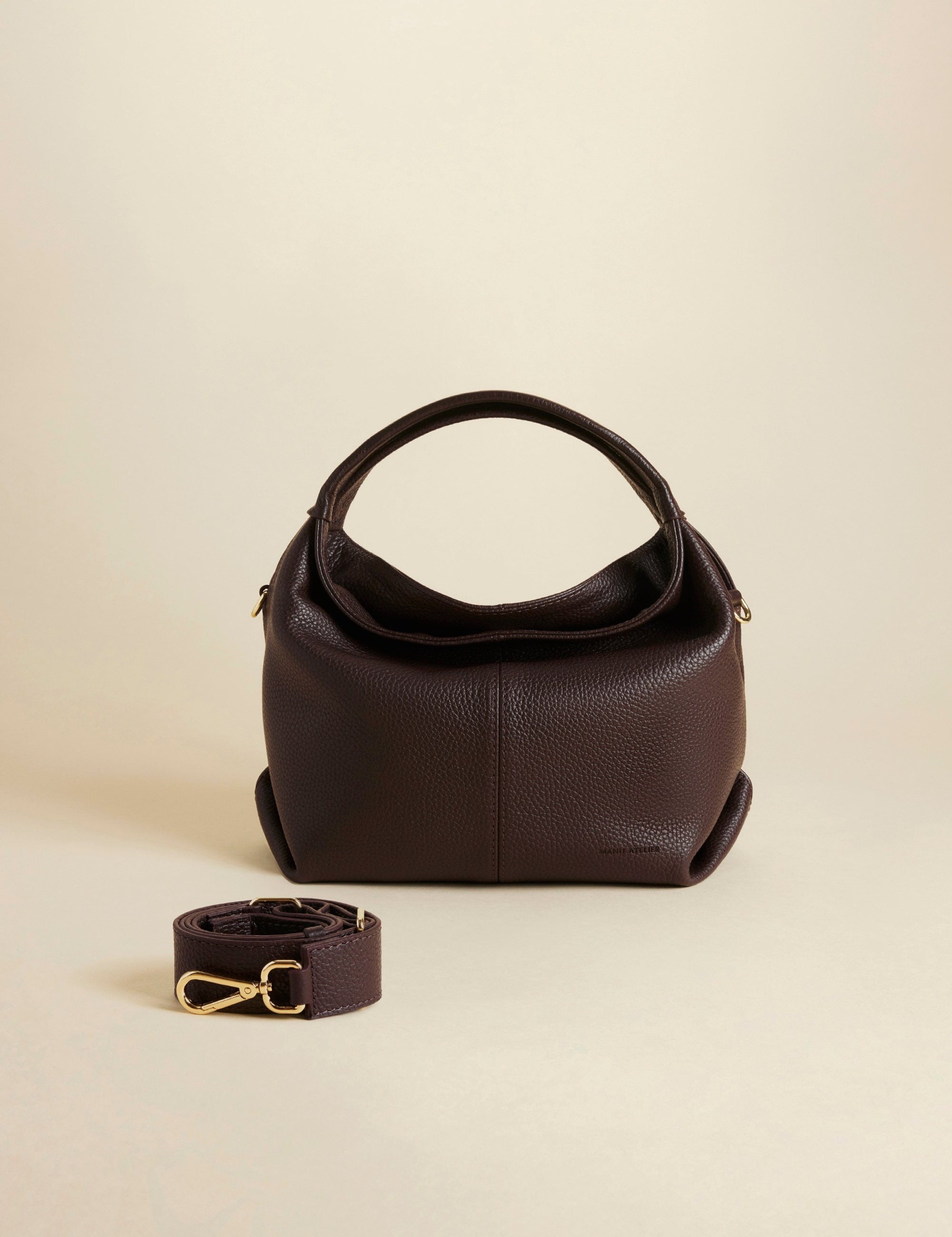 Mini Gala Calf Skin Leather Deep Brown 