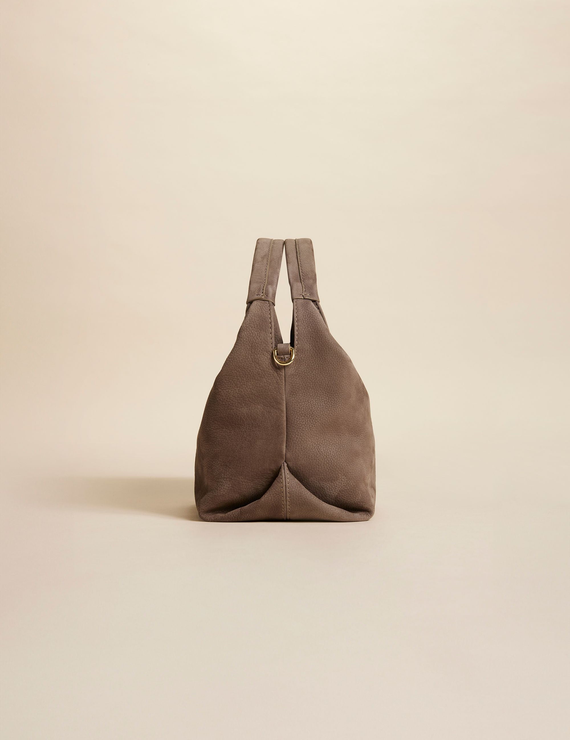 Mini Gala Full Grain Nubuck Leather Taupe 2