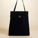 Tote Du Jour Suede Leather Black 1 