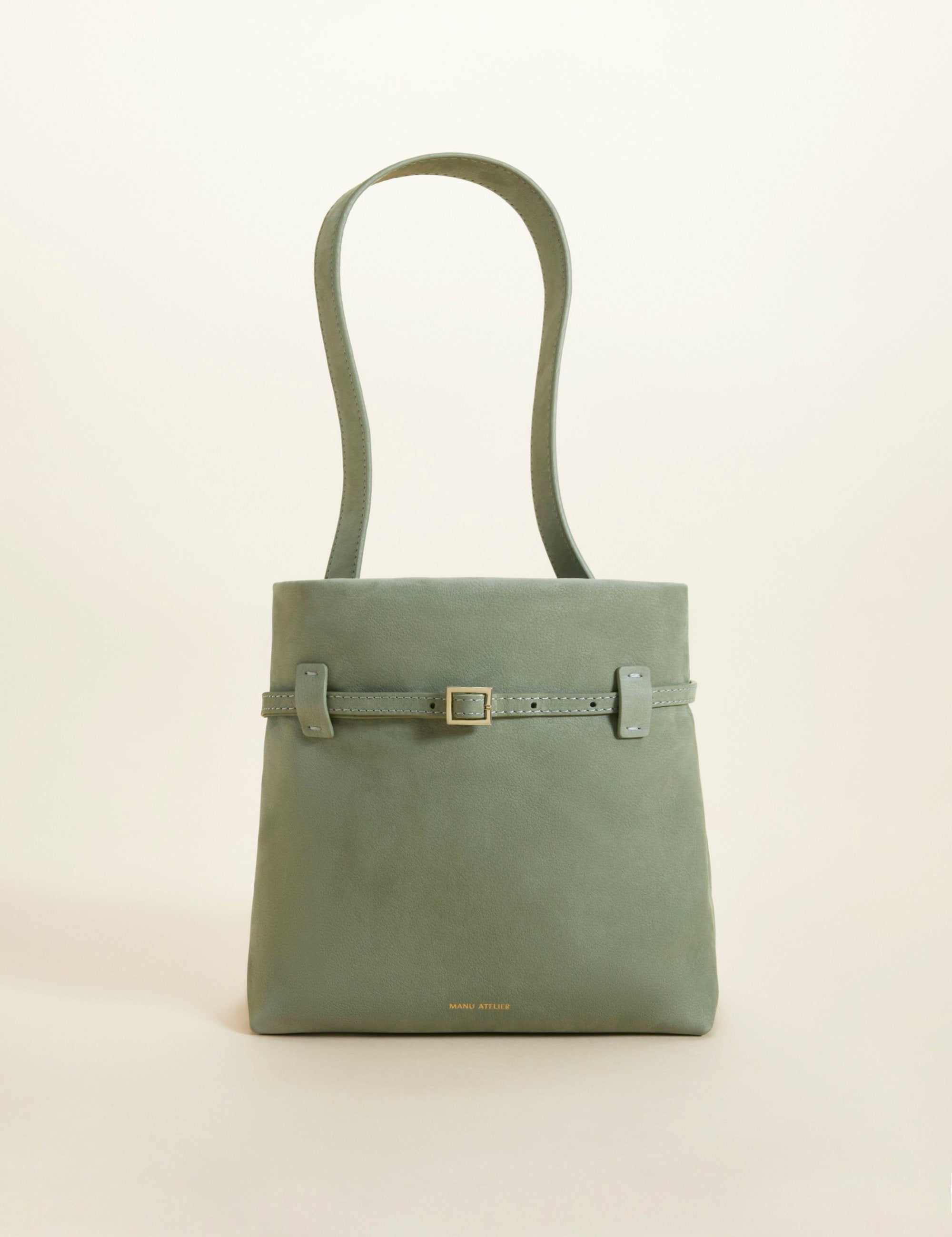 Mini Tote Du Jour Full Grain Nubuck Leather Water Green 