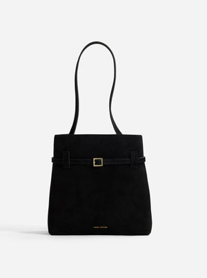 Mini Tote du Jour Black Suede