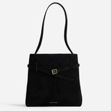 Mini Tote du Jour Black Suede