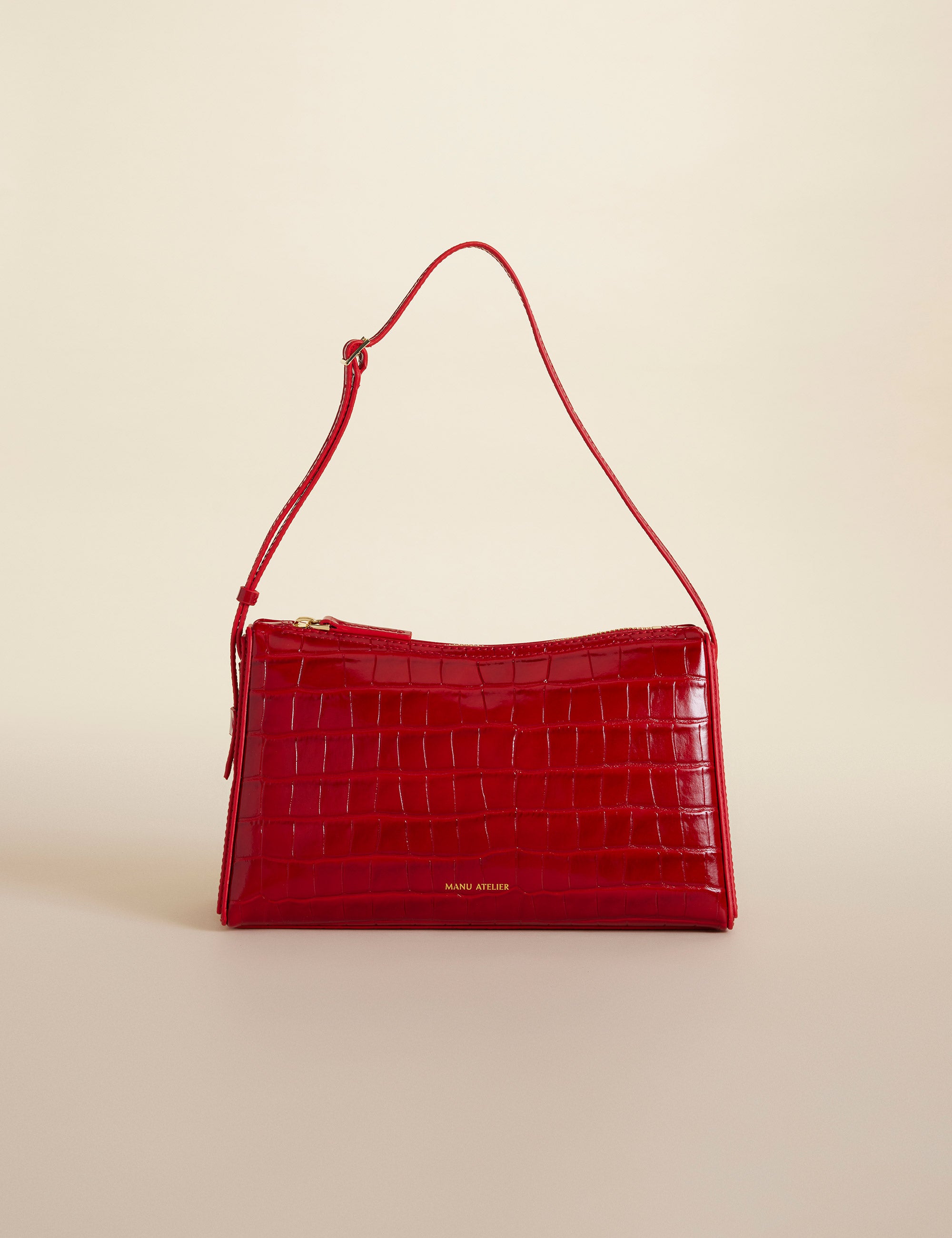 Prism Croc Embossed Red 