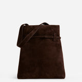 Tote du Jour Deep Brown Suede