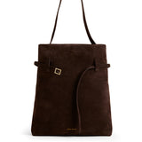 Tote du Jour Deep Brown Suede