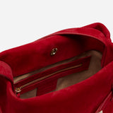 Mini Tote du Jour Red Suede