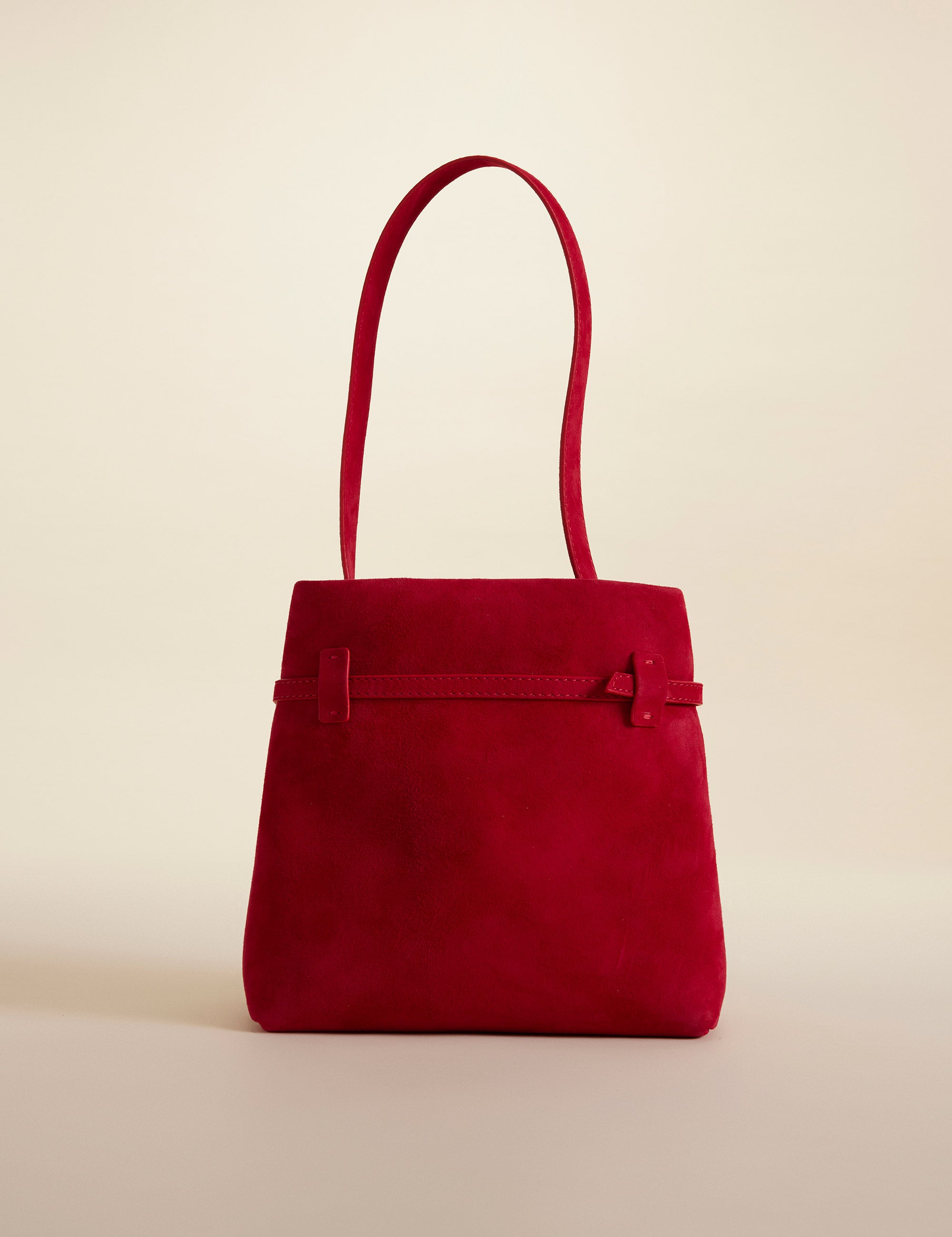 Mini Tote du Jour Red Suede 