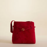 Mini Tote du Jour Red Suede 